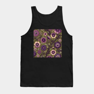 Purple Flowers Tank Top